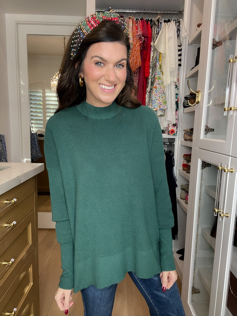 Always in Style Sweater in Hunter