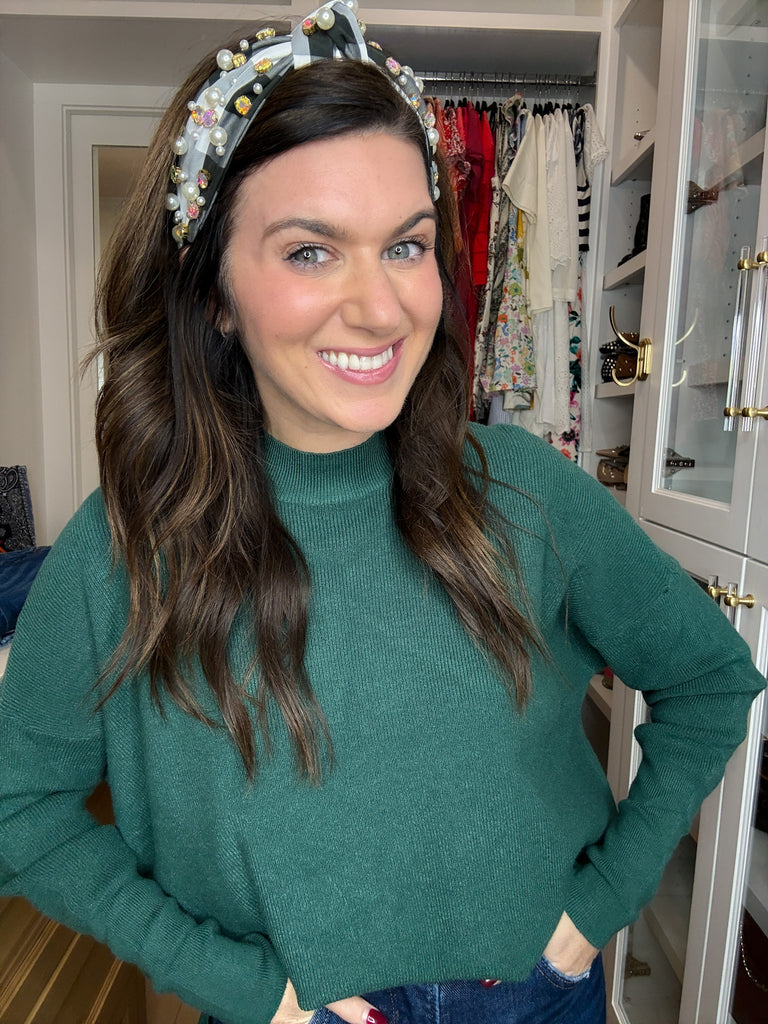 Black and White Gingham Headband *Final Sale*