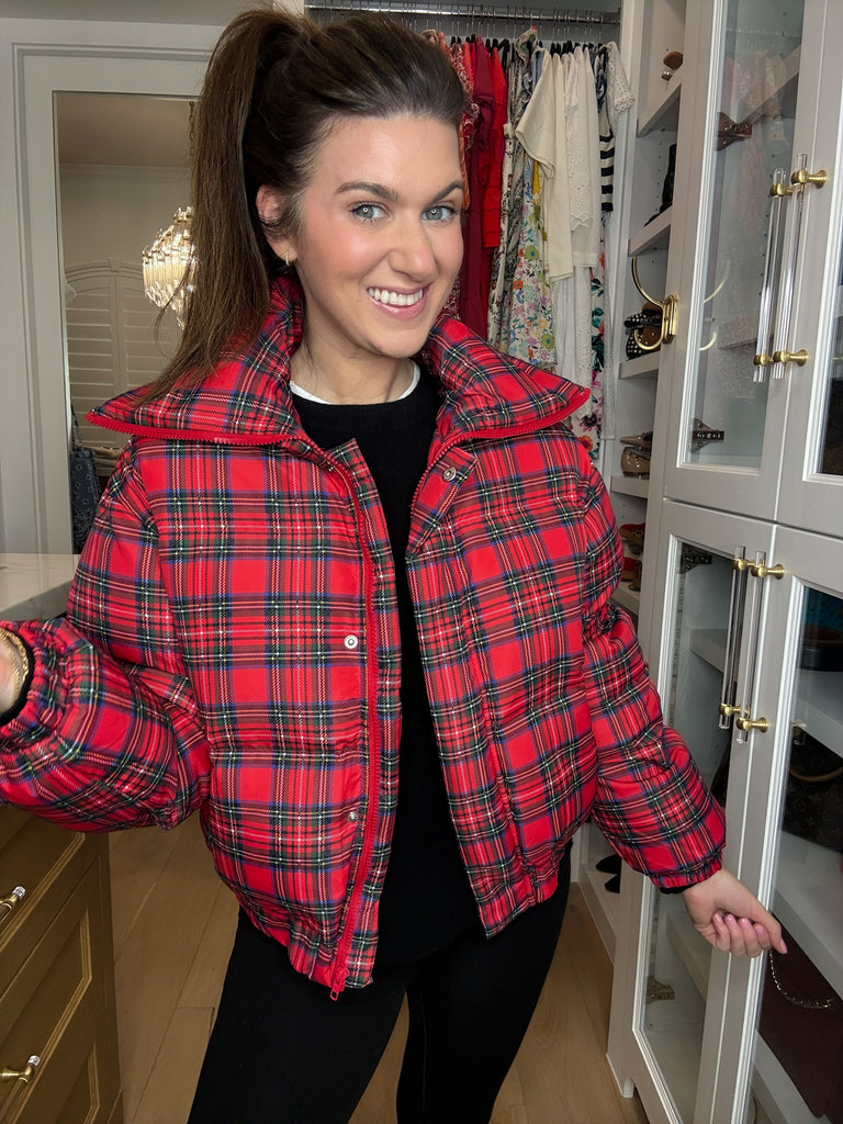 Ralph Plaid Puffer Jacket