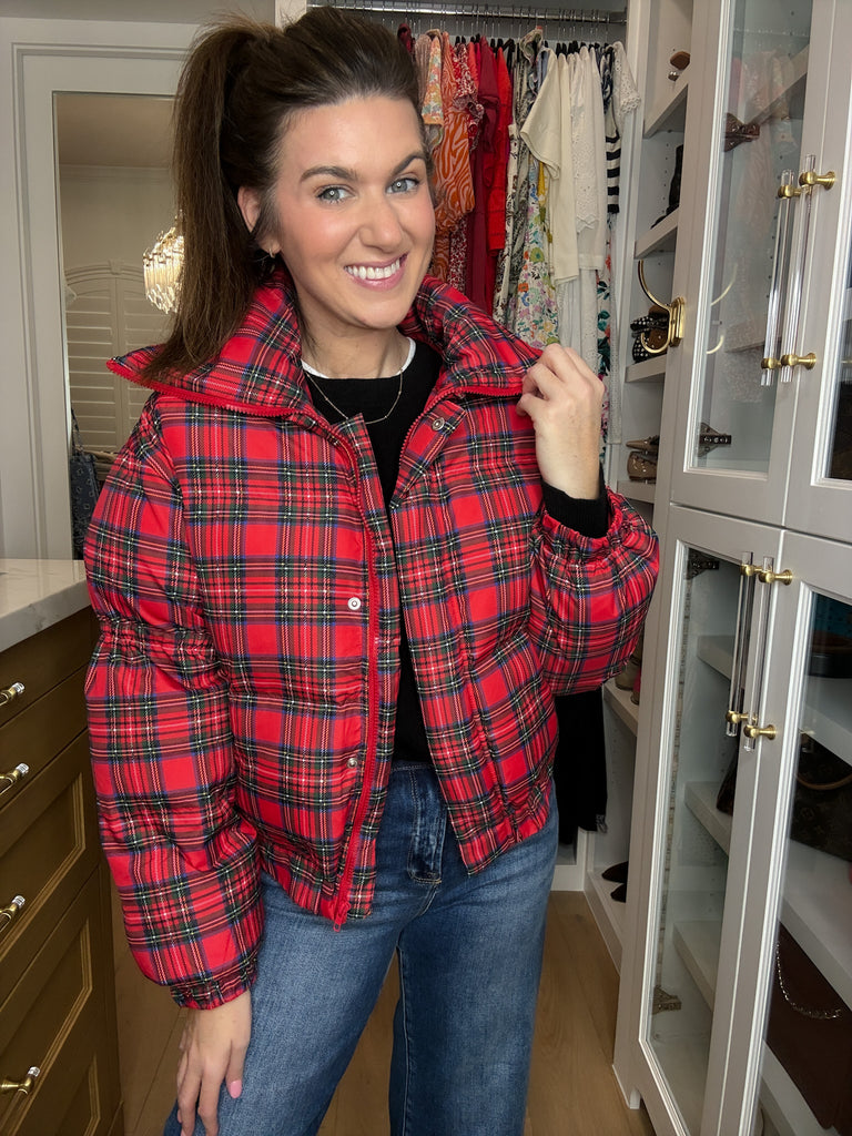 Ralph Plaid Puffer Jacket