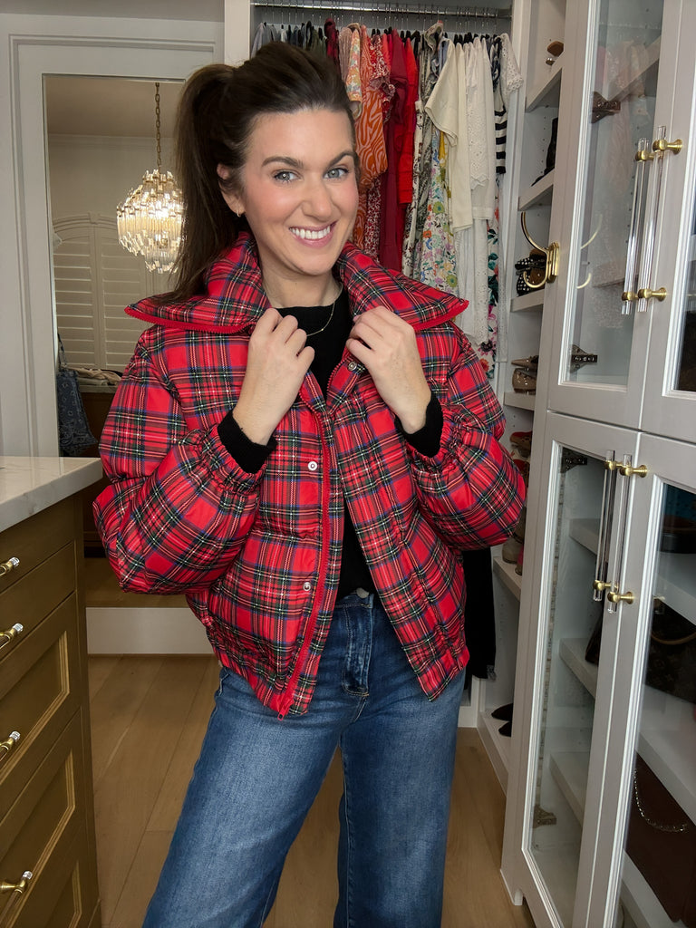 Ralph Plaid Puffer Jacket