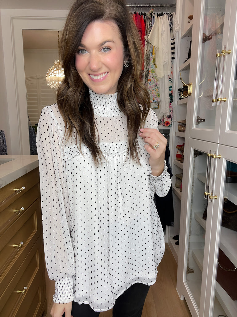 Graceful Moment Smocked Top