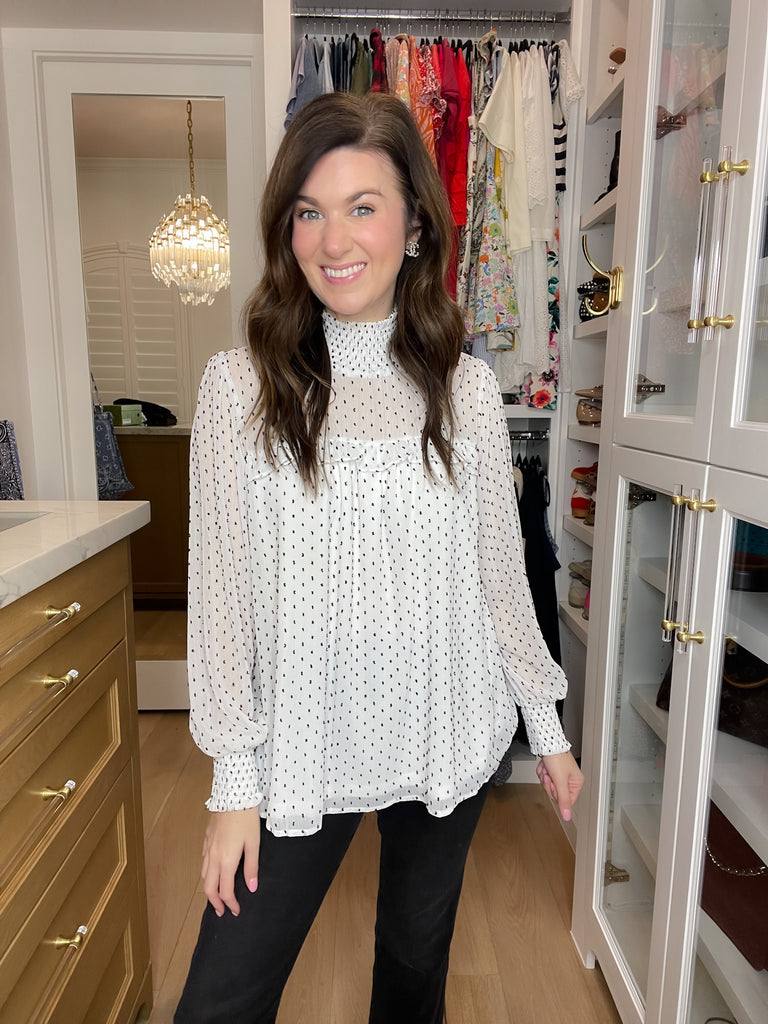 Graceful Moment Smocked Top