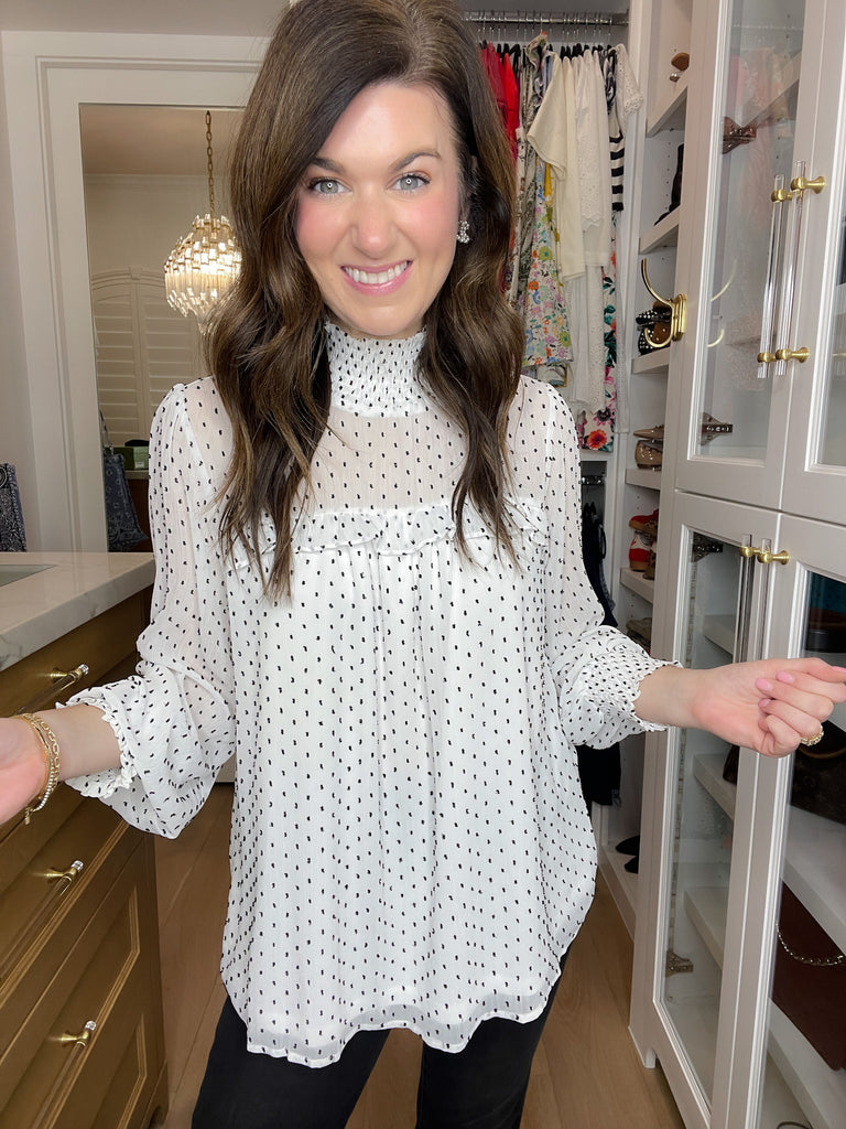 Graceful Moment Smocked Top