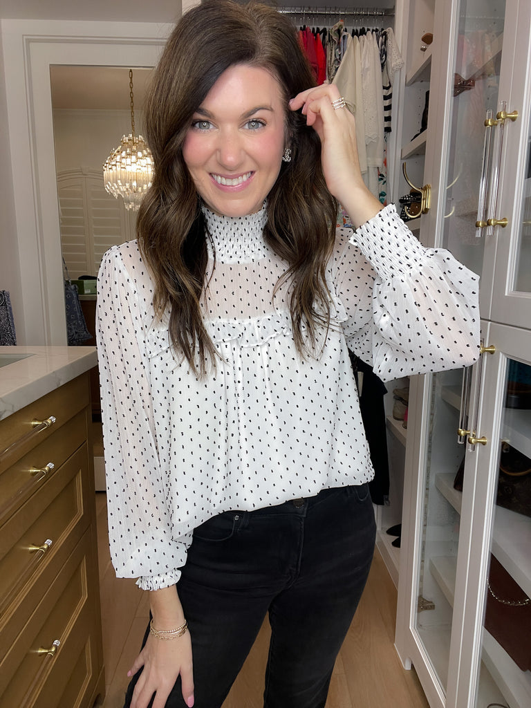 Graceful Moment Smocked Top