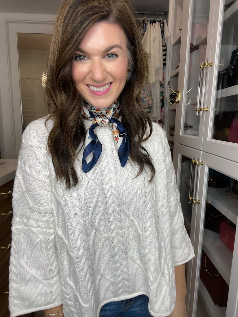 Rose Garden Bandana in Navy *Final Sale*