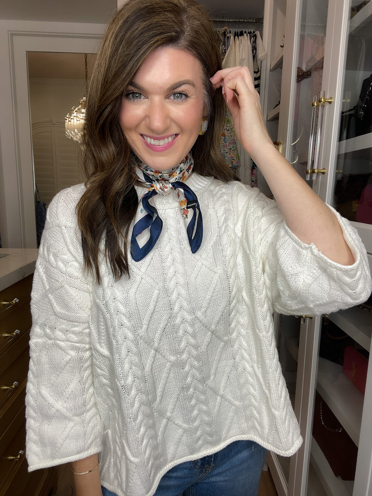 Rose Garden Bandana in Navy *Final Sale*