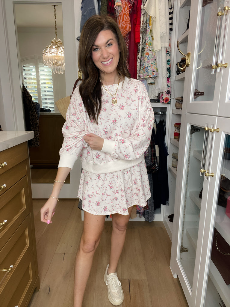 Soft Bloom Skort Set