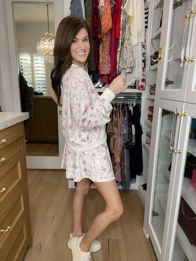 Soft Bloom Skort Set