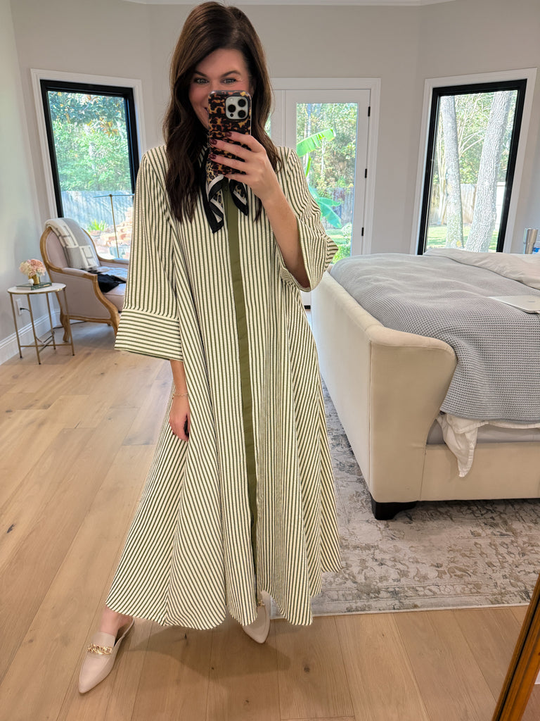 Saturday Market Striped Maxi Dress