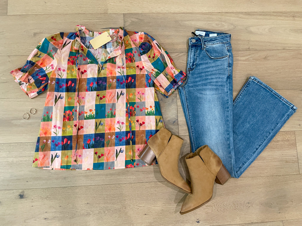 Pretty as a Picture Floral Top