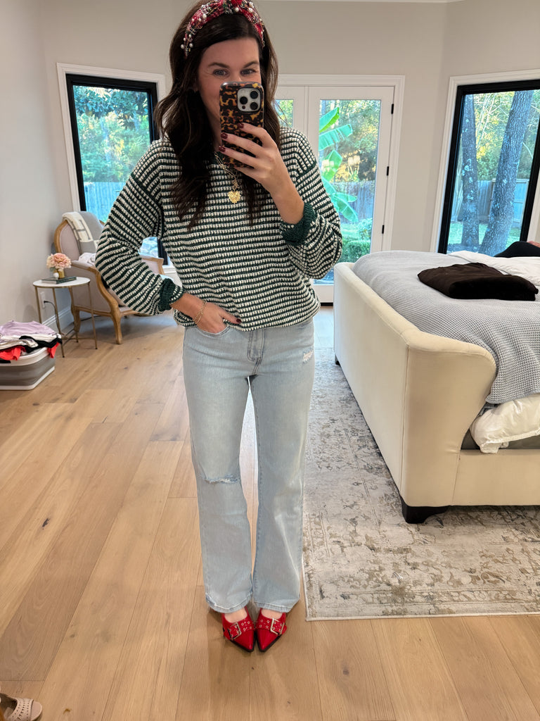 Vervet Crystal High Rise Flare Jeans