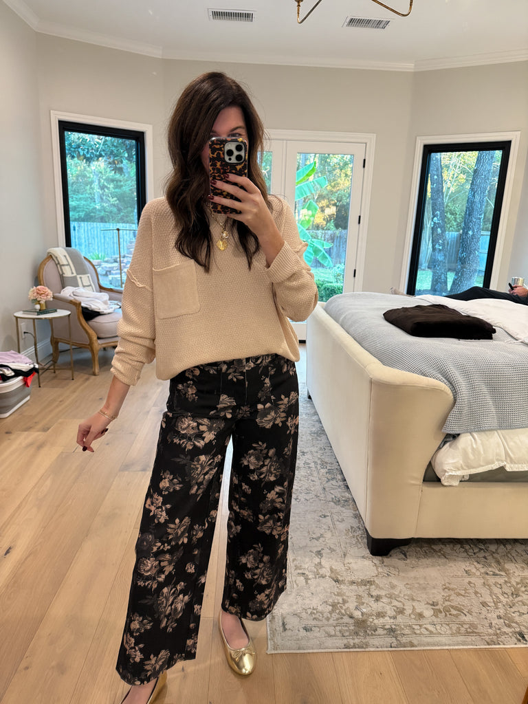 Pocket Perfect Sweater in Cream