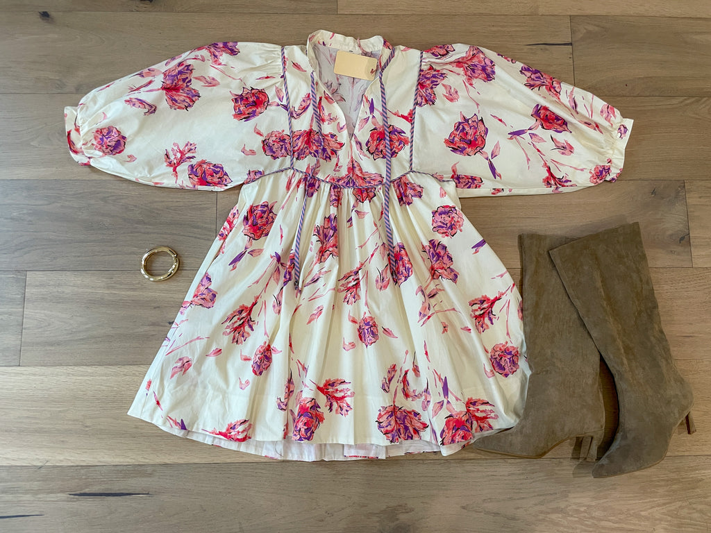 Countryside Charm Floral Dress