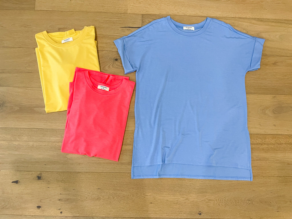 *BELLES & DOORBUSTER* Brighten the Day Tee in Multiple Colors *Final Sale*