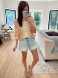 Sunny Side Denim Shorts in Light Wash