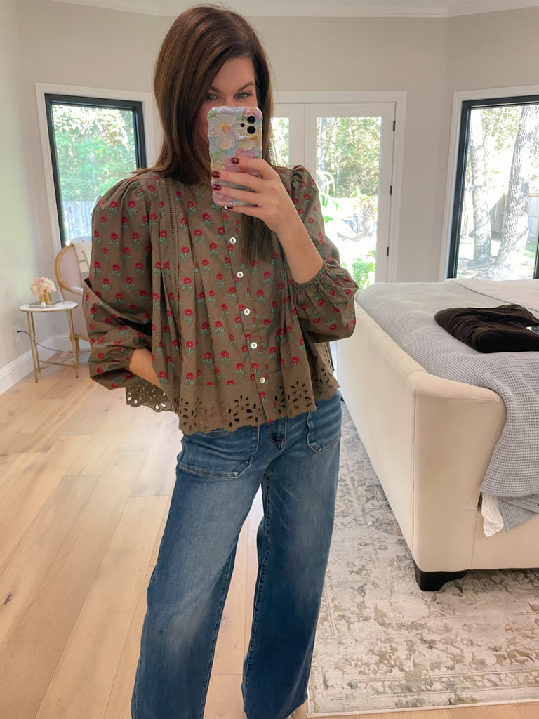 Sweet Briar Button Down Top