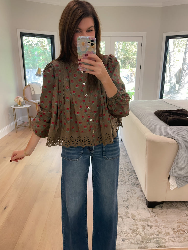 Sweet Briar Button Down Top