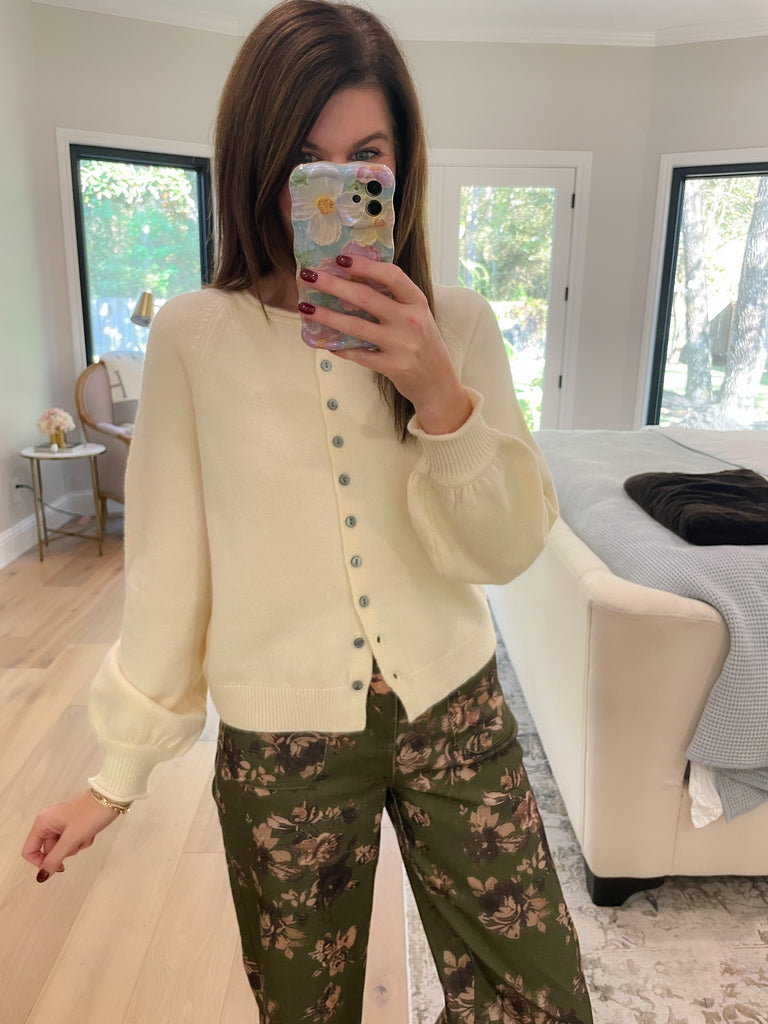 Simple Grace Cardigan in Cream