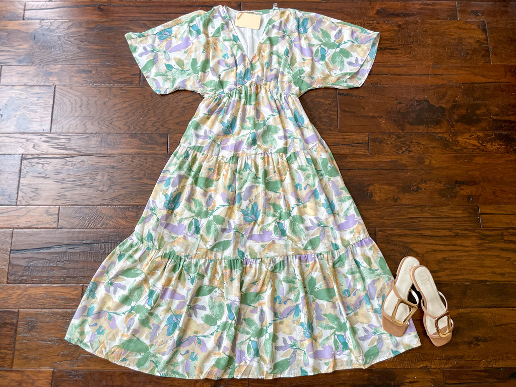 Floral Blush Maxi Dress