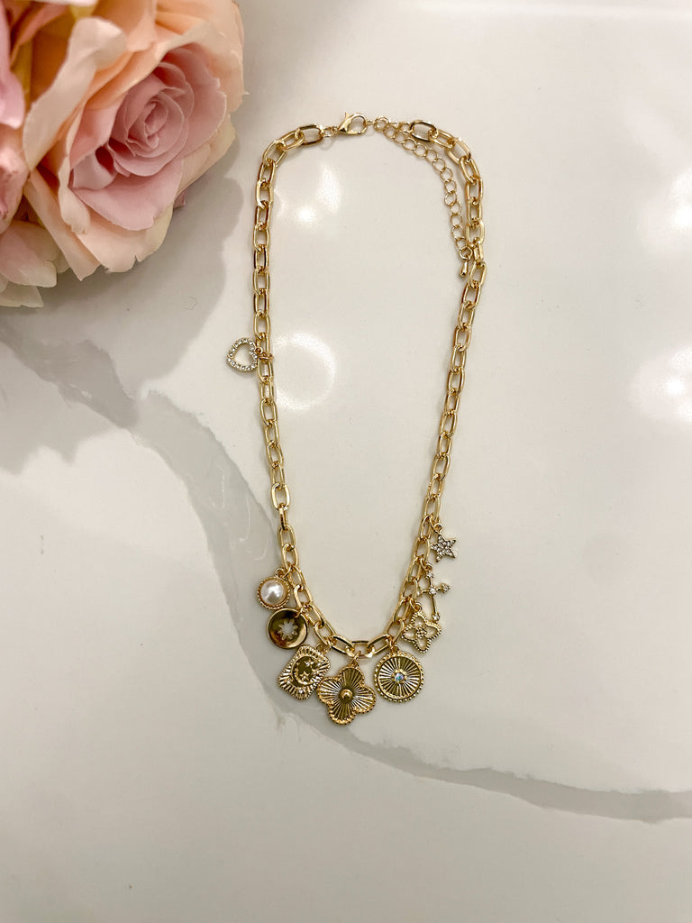 How Lucky Are We Charm Necklace *Final Sale*