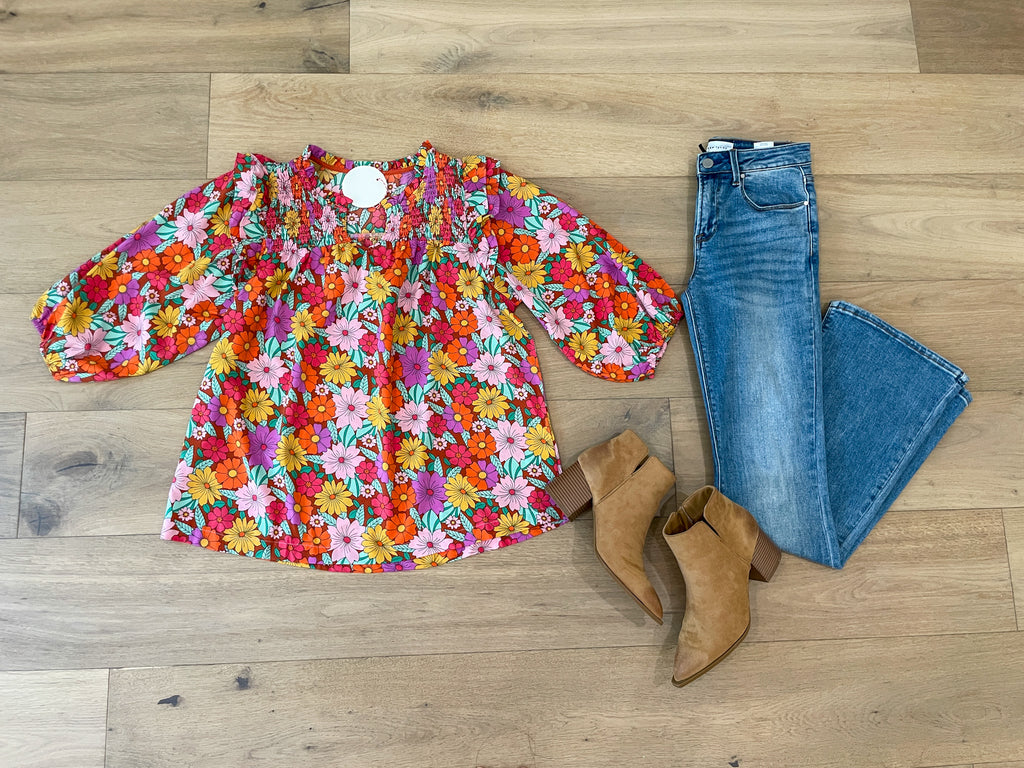 Mums the Word Floral Top