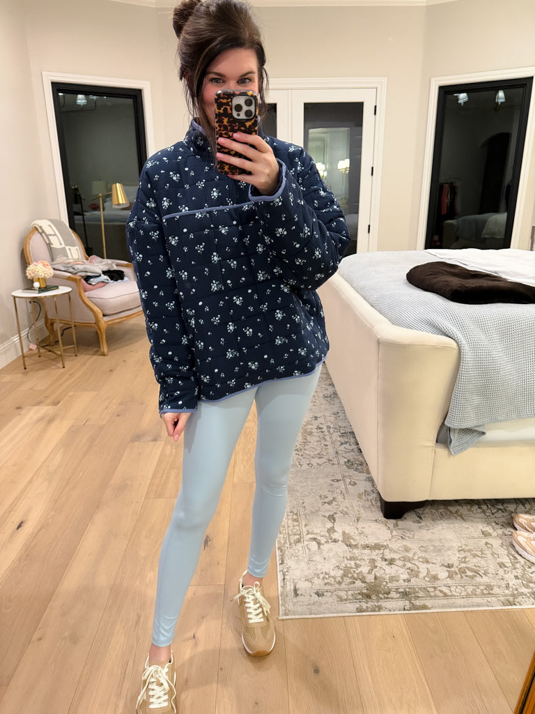 Bloom & Cozy Quilted Pullover