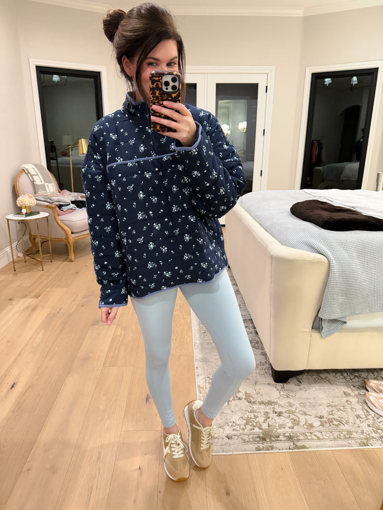 Bloom & Cozy Quilted Pullover