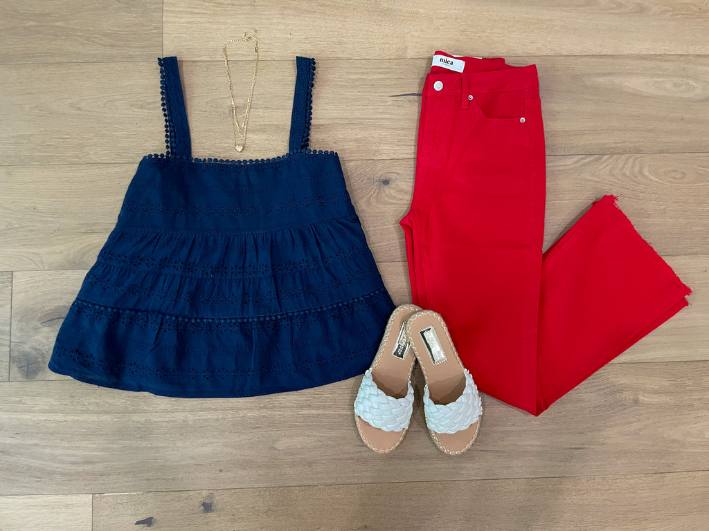 Cape Cod Calling Eyelet Tank