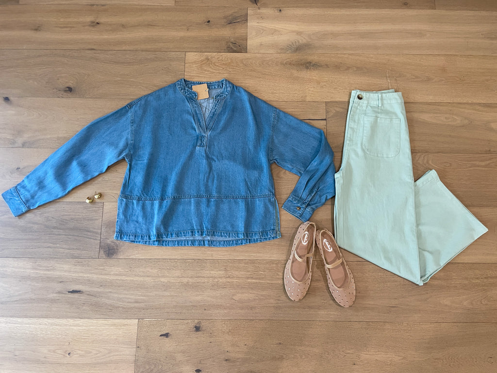 Blue Ridge Denim Top