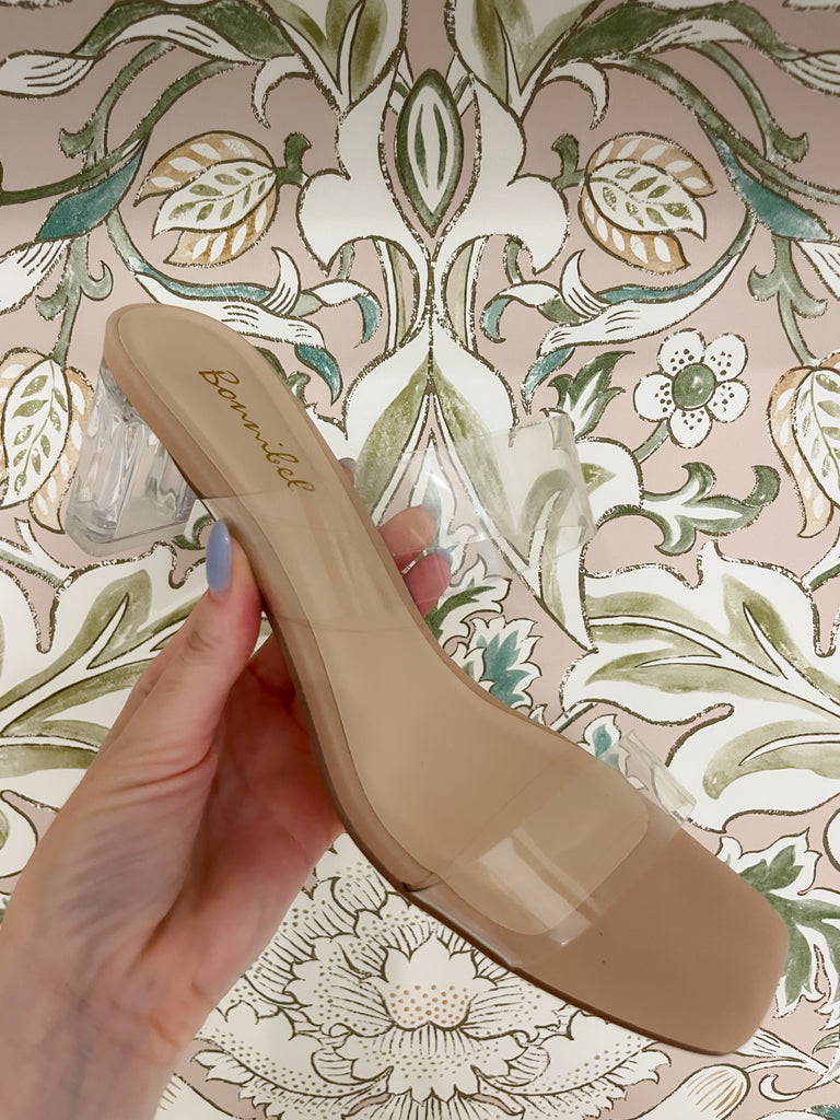 Della Lucite Heels