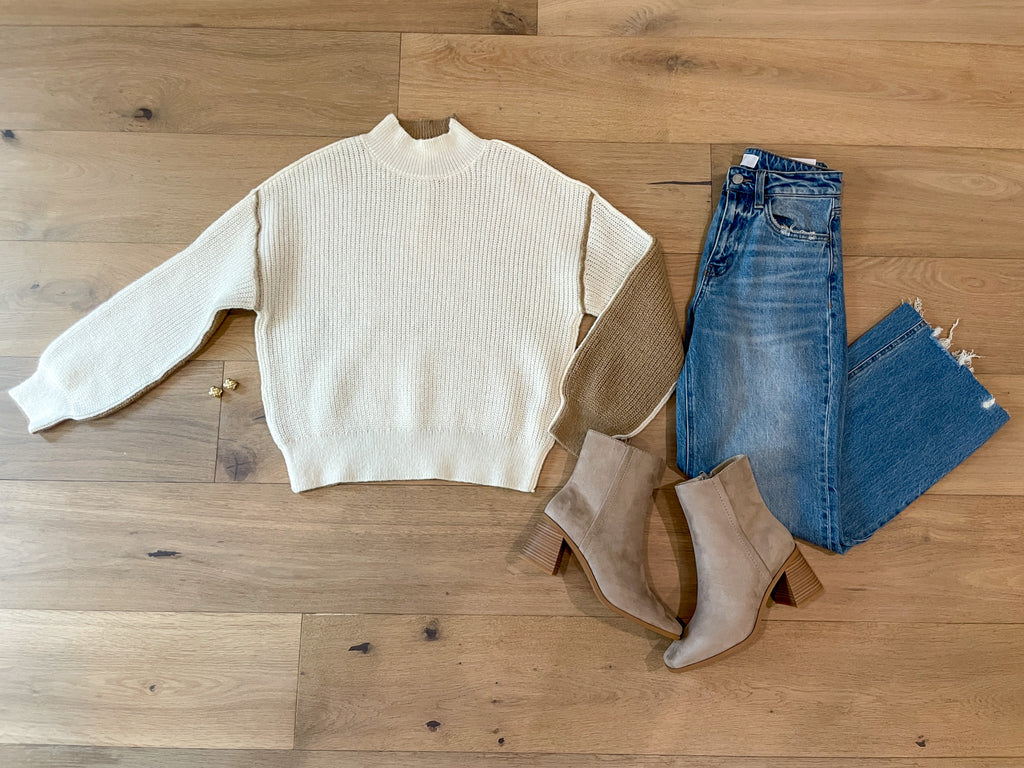Flip of the Coin Color Block Sweater