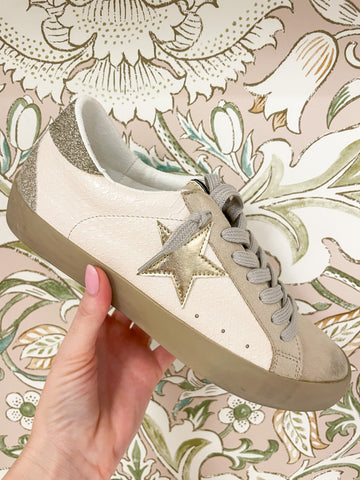 Shu Shop Paz Sneakers in Sand Suede