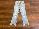 Lovervet Frankie Distressed Cropped Flare Jeans