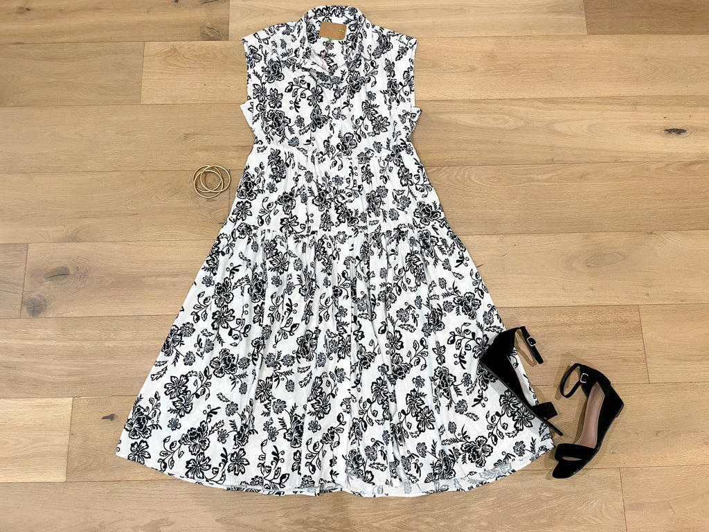 Botanical Muse Midi Dress