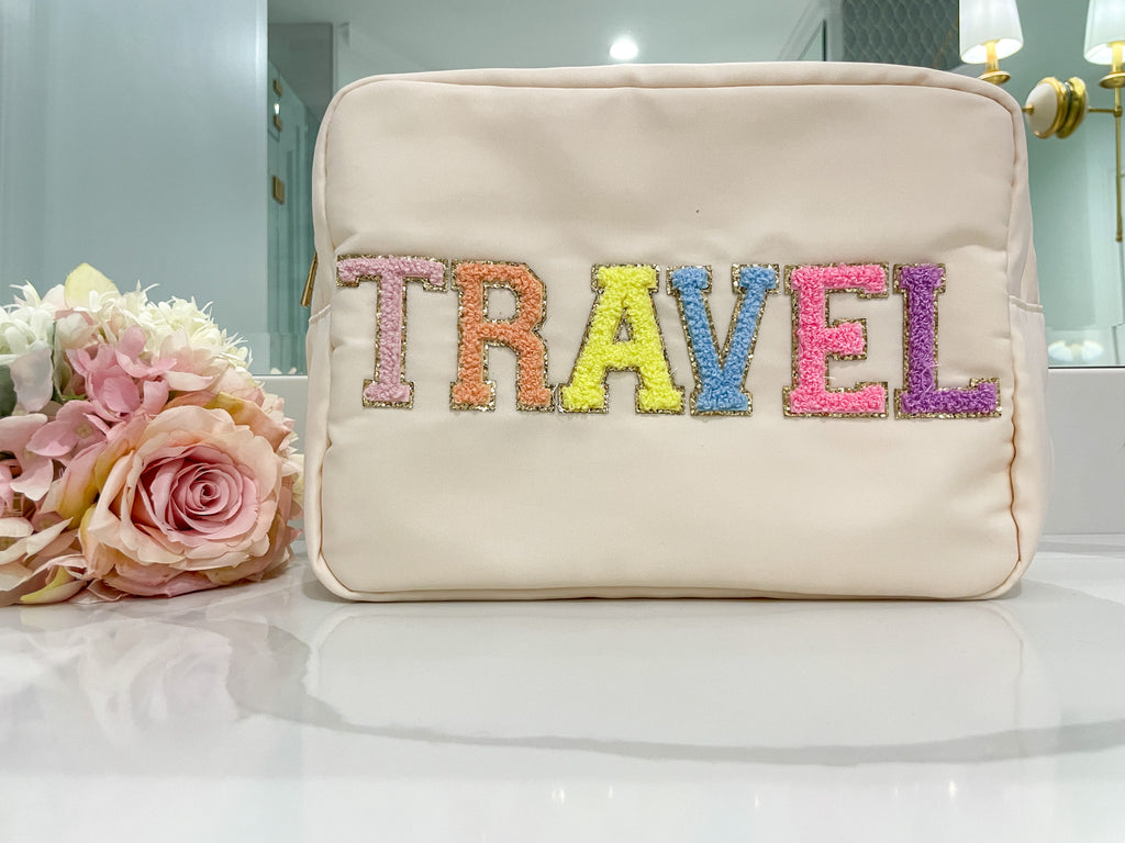 Travel Chenille Patch Bag *Final Sale*