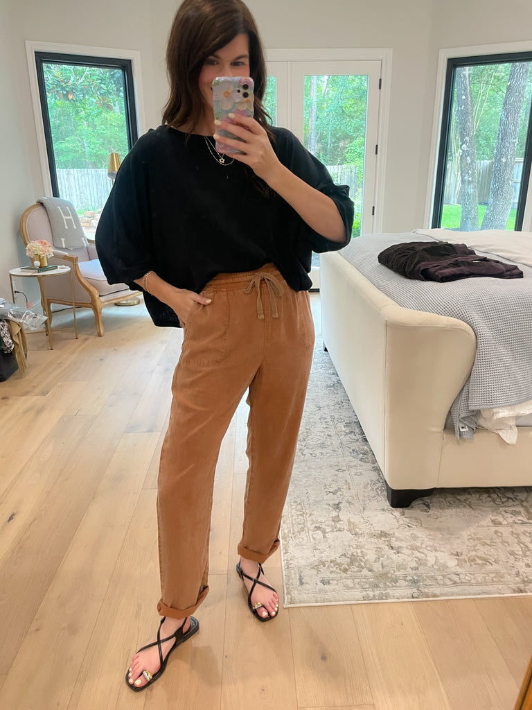 Flirty Flair Batwing Sleeve Top in Black