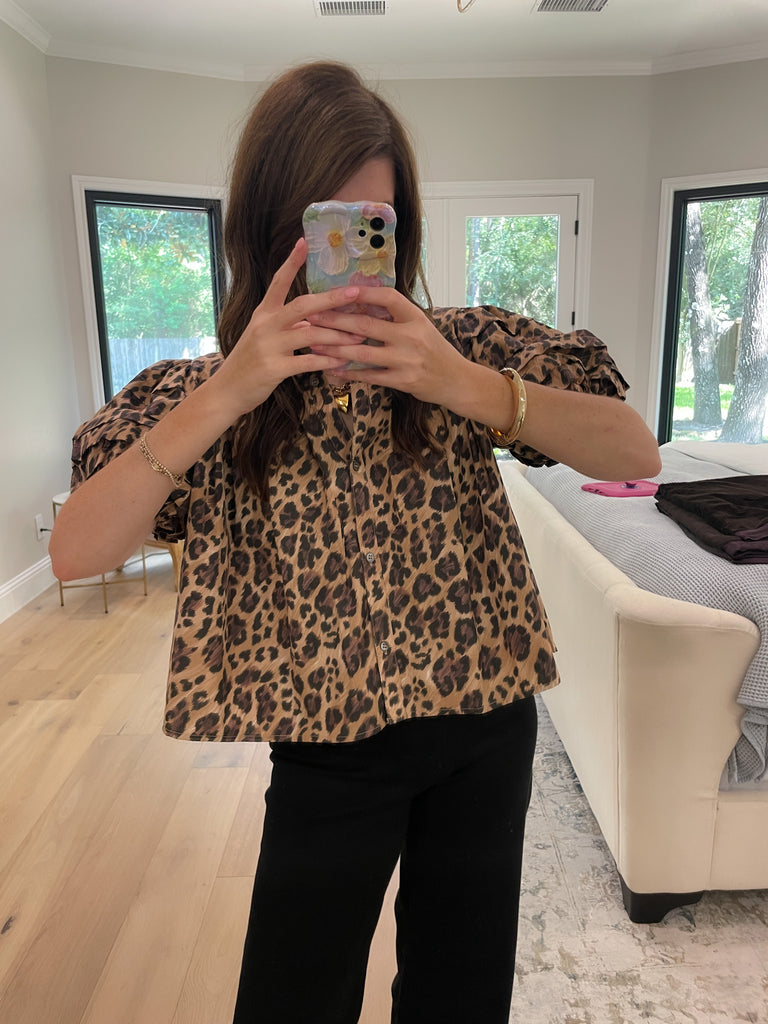 Leopard Lane Top