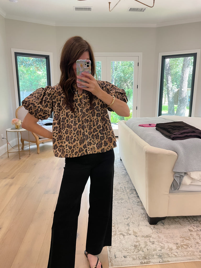 Leopard Lane Top