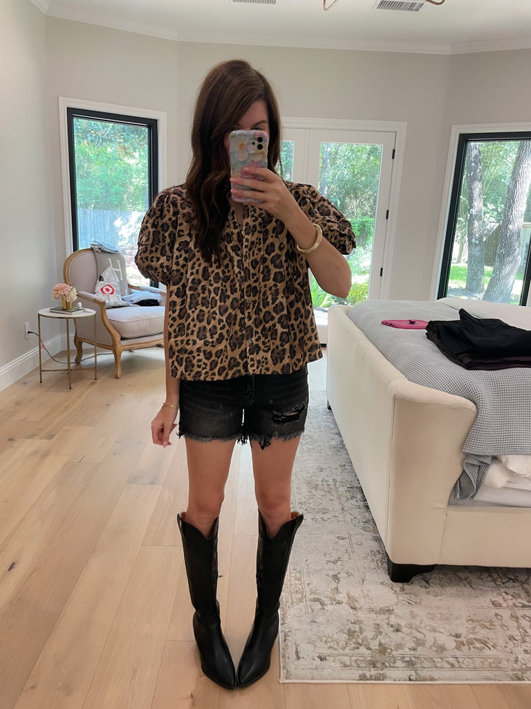 Leopard Lane Top
