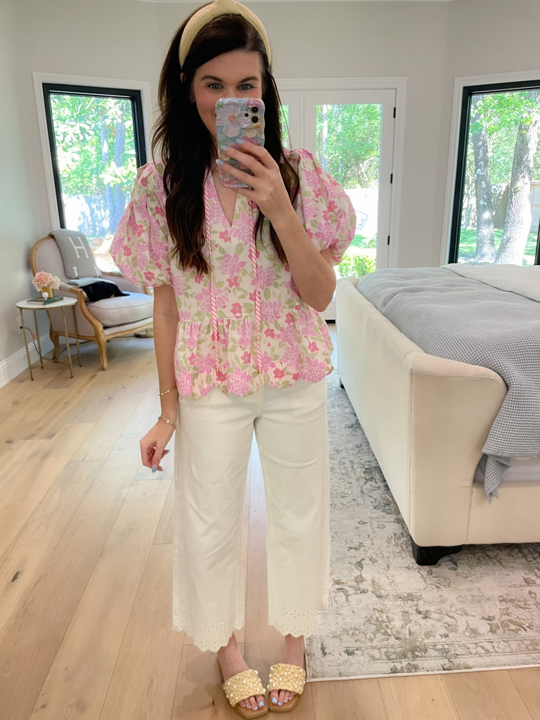 Feeling Butterflies Top in Pink