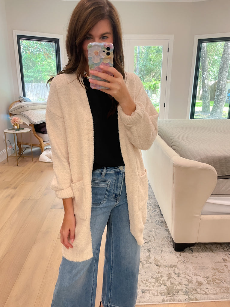 Time to Smile Cardigan in Natural