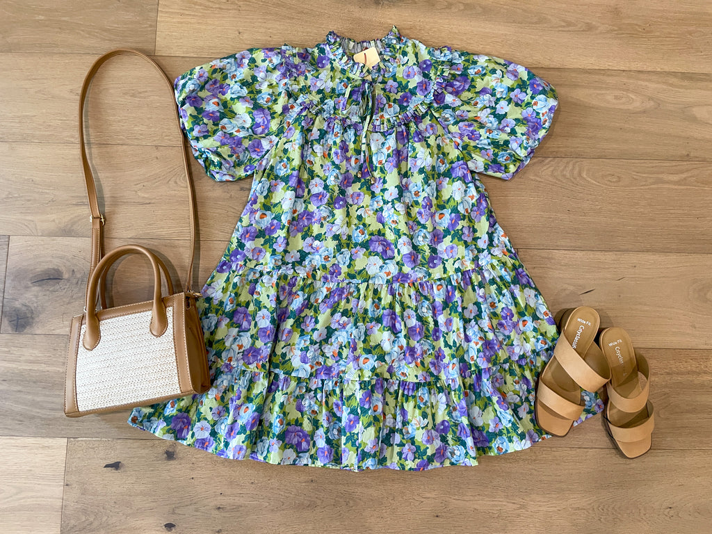 Wildflower Whimsy Dress in Lavender