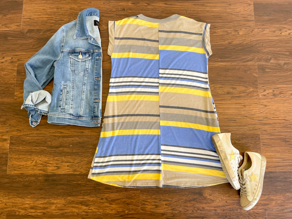 SALE! Sunny Day Striped Dress *Final Sale*