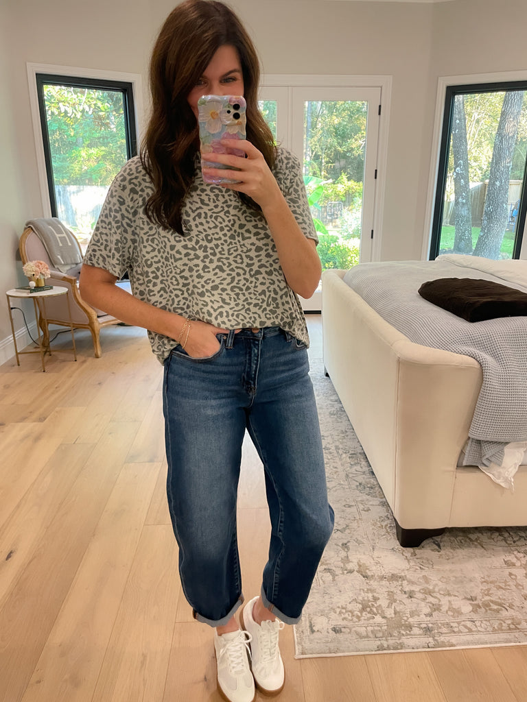 Carefree Spots Tee in Gray