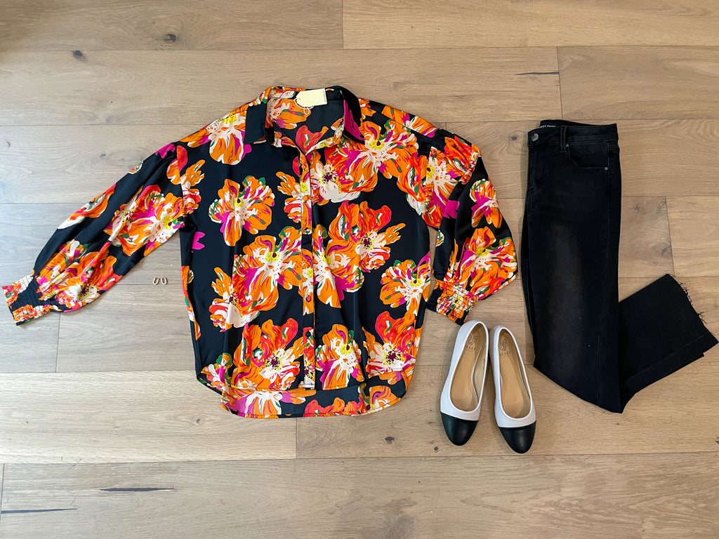 Floral Statement Button Down