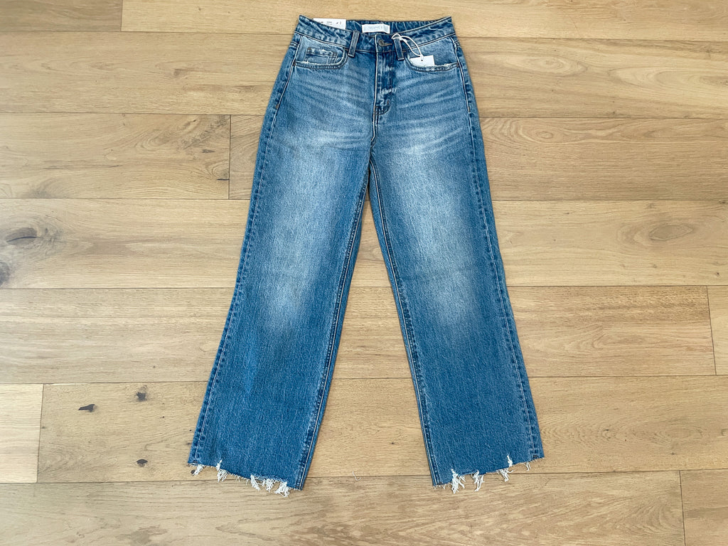 Vervet Olivia Wide Leg Ankle Jeans