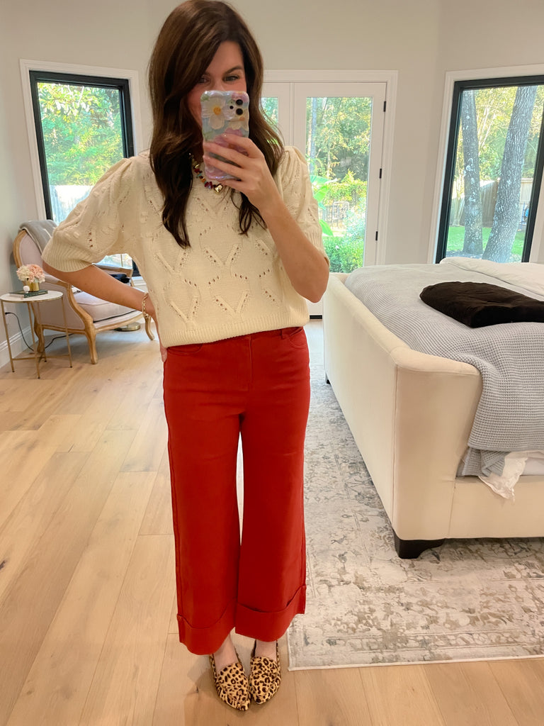 Sweet Stitches Sweater in Natural