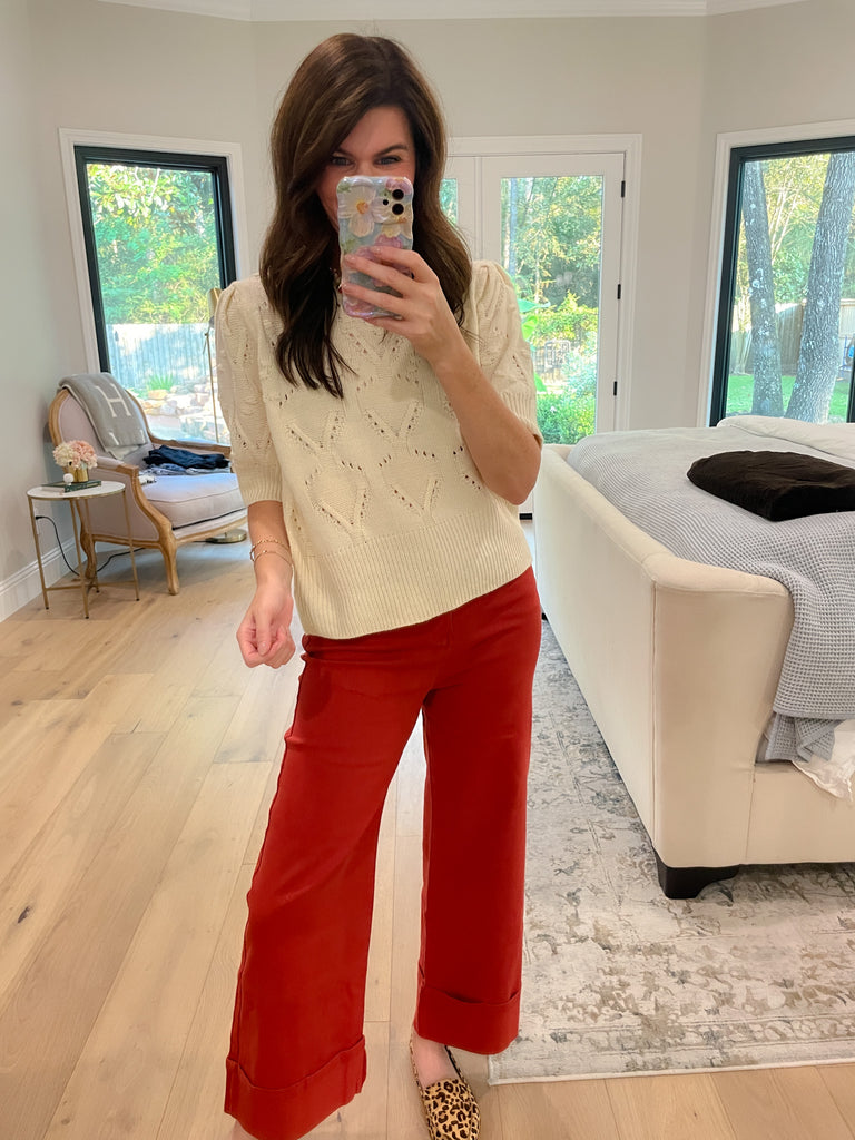 Sweet Stitches Sweater in Natural