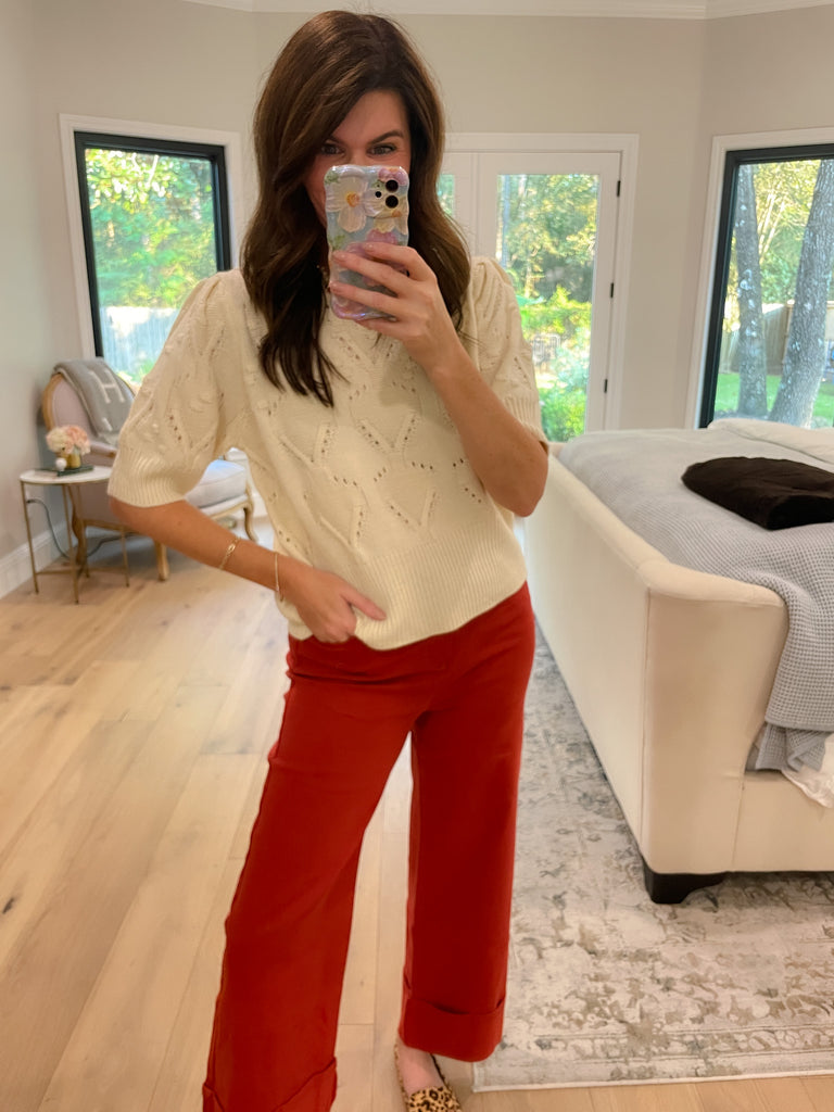 Sweet Stitches Sweater in Natural